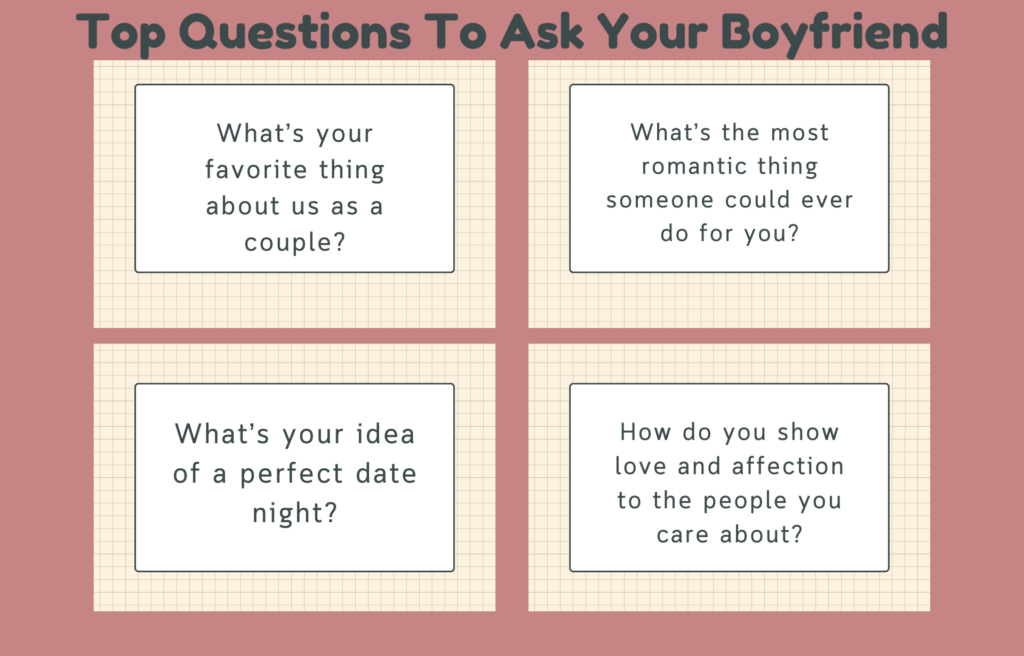 Questions To Ask Your Boyfriend