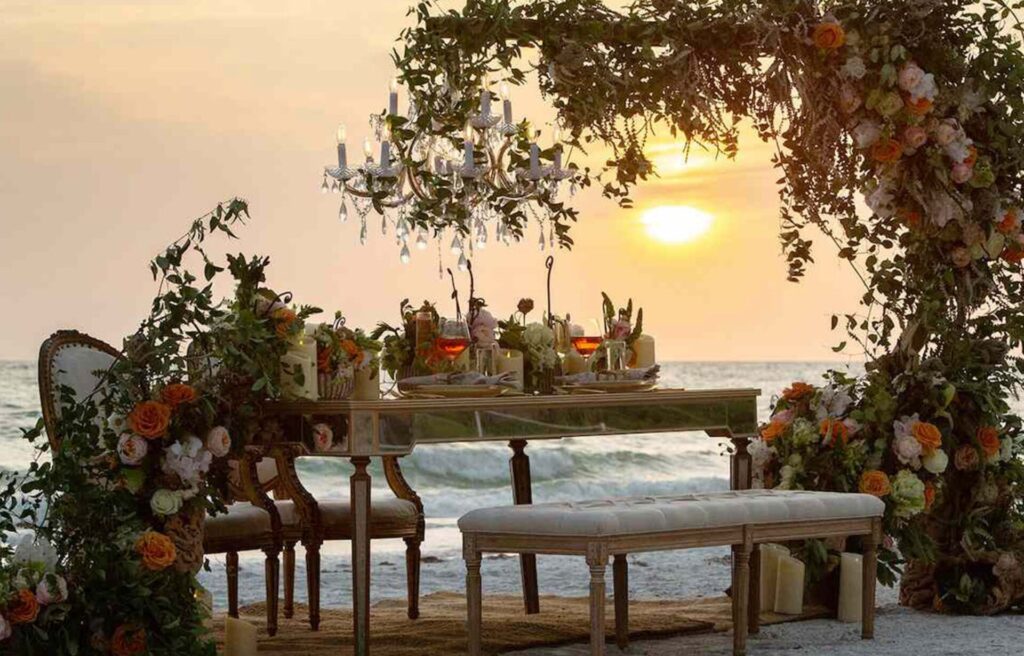 Golden Hour Hearts -  Sunset Picnic Party